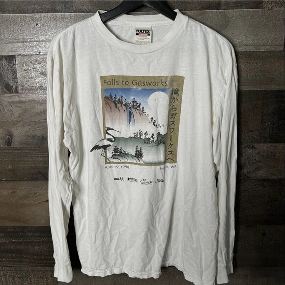 VTG Seattle Long Sleeve Shirt Tultex Medium - Picture 1 of 3